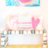 White ground with pink stripe Nikki throw pillow - Cute designer pillows by Kerri Rosenthal for living room decor