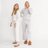Cute sweatshirt and sweat pant set with heart elbow patches - 100% cotton fleece sweats Kerri Rosenthal