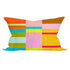 St. Tropez multicolor stripes colorful lumbar throw pillows 100% linen by Kerri Rosenthal