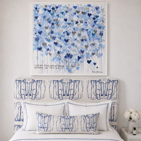 Me + You Indigo Pillow
