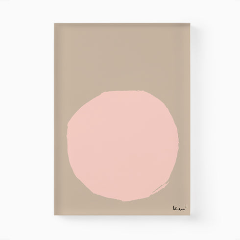 Melba beige art print by Kerri Rosenthal - Unique artwork for living room wall decor