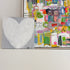 Morning My Love original painting displayed above a fireplace