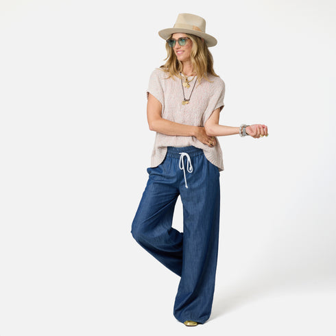 Summer multicolor pullover sweater in cotton - Shop women's cute sweaters by Kerri Rosenthal.