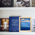 Mykonos Morning Oak Shadow Box Art by Kerri Rosenthal - Unique artwork for living room wall decor