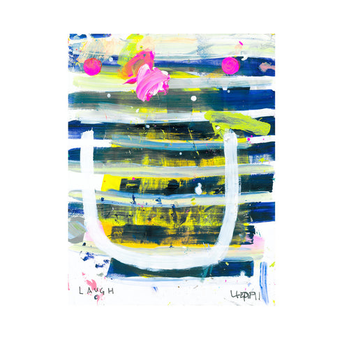 Laugh Lines Colorful Wall Art Print - Cute designer modern artwork by Kerri Rosenthal