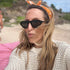 Drippy orange heart cotton bandana with Kerri's signature artwork. Shop women's cute cotton bandanas by Kerri Rosenthal.