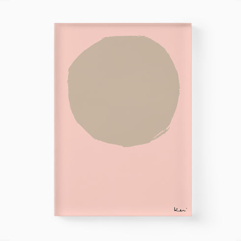 Peach art print by Kerri Rosenthal - Unique artwork for living room wall decor