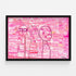 Pink For Love art print by Kerri Rosenthal - Unique artwork for living room wall decor
