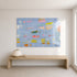 Beachcomber Art Print by Kerri Rosenthal in plexi in hallway mudroom - Unique art gifts for living room, bedroom art