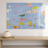Beachcomber Art Print by Kerri Rosenthal in plexi in hallway mudroom - Unique art gifts for living room, bedroom art