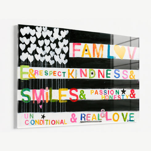 In Love We Trust Flag Art Print