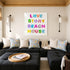 Love Story Beach House Art Print