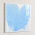 Vintage Blue Drippy Heart Art Print