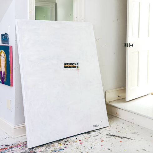 Precious Moment Original Painting by Kerri Rosenthal - Unique wall artwork for home decor