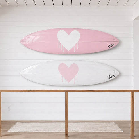 Drippy Heart Reverse Rare Love Surfboard