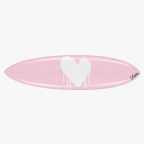Drippy Heart Reverse Rare Love Surfboard