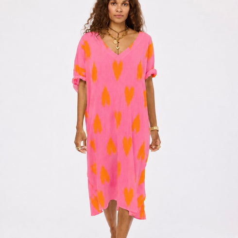 Roper Ikat Heart Cover Up