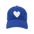 KR blue baseball cap hat in 100% cotton with an adjustable strap - Shop women's cute baseball cap hats by Kerri Rosenthal