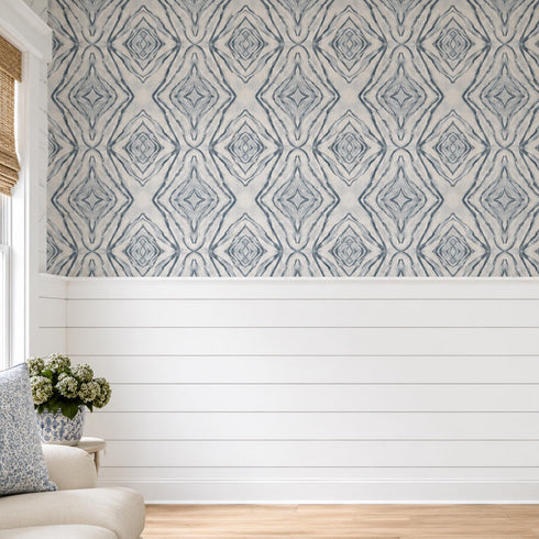 Seashells Teal Wallpaper