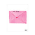 Sending You a Love Note Pink Art Print Artwork by Kerri Rosenthal