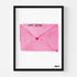 Sending You a Love Note Pink Art Print Artwork by Kerri Rosenthal