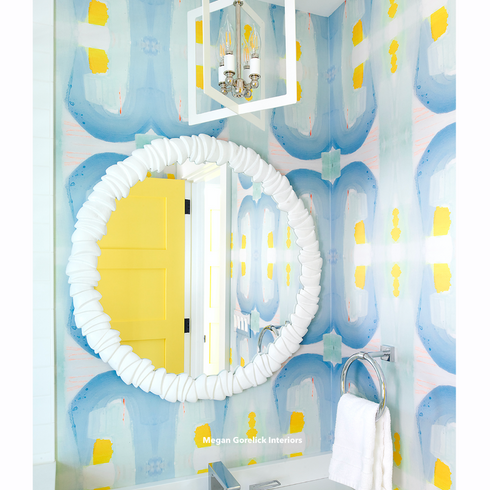 Modern High quality colorful multi seventeen eco friendly wallpaper by kerri rosenthal - designer wall paper