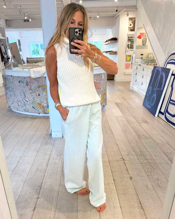 Shelly Sweater, Natural | Kerri Rosenthal – KERRI ROSENTHAL