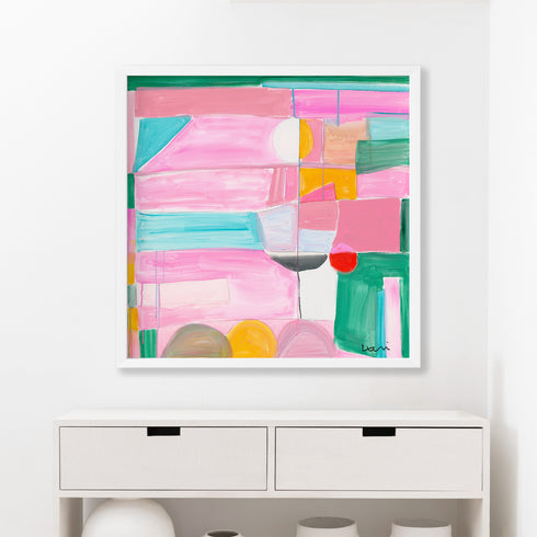 Shore Thing Art Print - Modern abstract original artwork contemporary wall art by Kerri Rosenthal