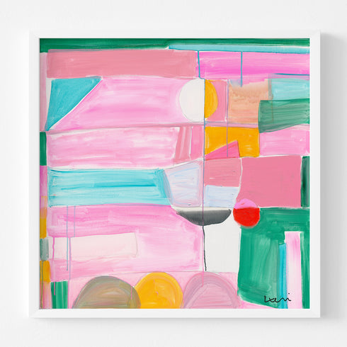 Shore Thing Art Print - Modern abstract original artwork contemporary wall art by Kerri Rosenthal