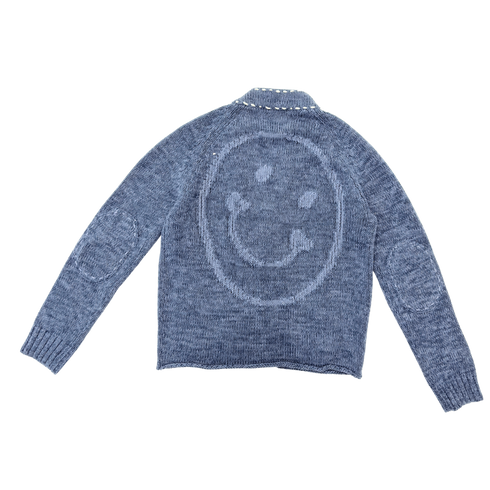 Short Poppy Smiley Cardigan