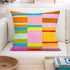 St.Tropez multicolor striped print throw pillow 100% linen by Kerri Rosenthal in modern home decor
