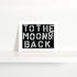 To The Moon & Back Mini Black White Art Print - Modern decor wall art sets by Kerri Rosenthal