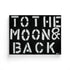 To The Moon and Back black white art print wall word art framed artwork by Kerri Rosenthal - Unique artwork for living room wall decor