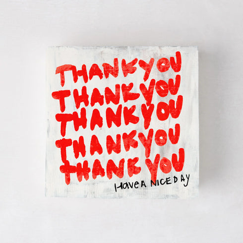 Kerri Rosenthal X Hudson Grace Thank You and Have a Nice Day Cocktail Napkins, Set of 50