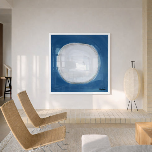 Dot - Dove Indigo Art Print