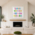 Love Story Beach House Art Print