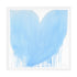Vintage Blue Drippy Heart Art Print