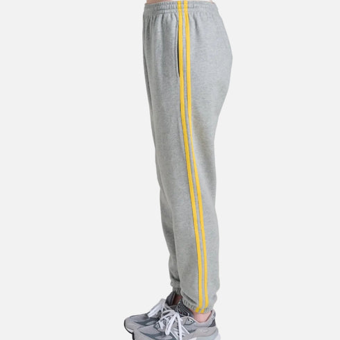 SoulCycle clothing gray wide leg sweatpants in cotton - Shop women's cute grey sweatpants by Kerri Rosenthal