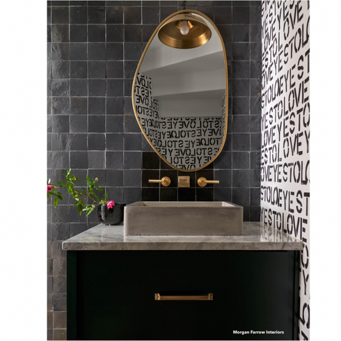 Modern High quality white ground with black yes to lovey carbon wallpaper by Kerri Rosenthal - designer wall paper