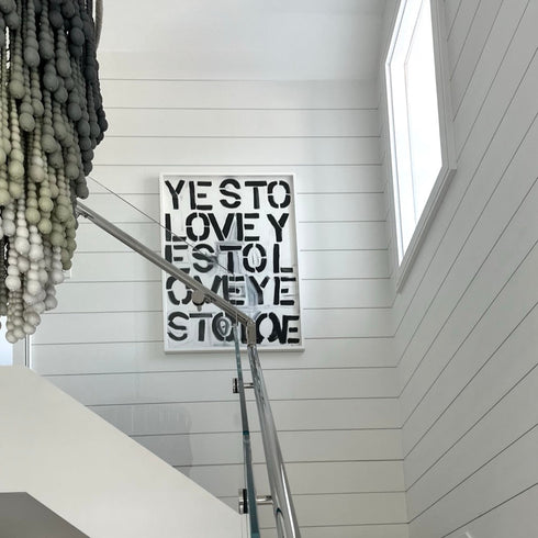 Yes to love wall art print artwork - Unique artwork gifts for living room, bedroom or any space wall art decor by Kerri Rosenthal