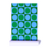 Yin + Yang Square Circle Wallpaper abstract modern blue & green - designer wall paper Kerri Rosenthal