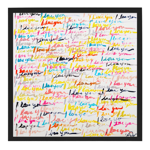 And So On Art Print Original artwork for living room, bedroom - Wall Word Art Framed Artwork, unique handmade art gifts