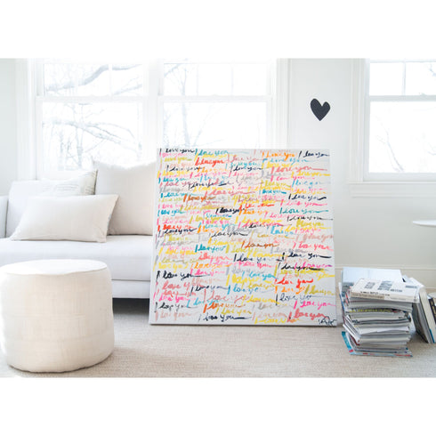 And So On Art Print Original artwork for living room, bedroom - Wall Word Art Framed Artwork, unique handmade art gifts