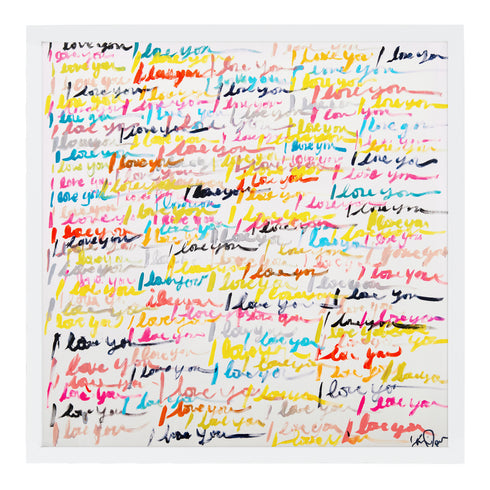 And So On Art Print Original artwork for living room, bedroom - Wall Word Art Framed Artwork, unique handmade art gifts