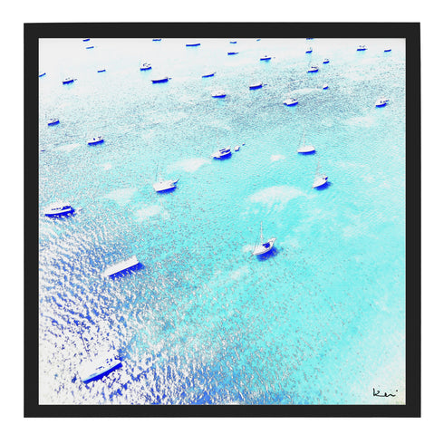 Anguilla, a photograph taken by Kerri from a tiny plane en route from St. Martin to the island.