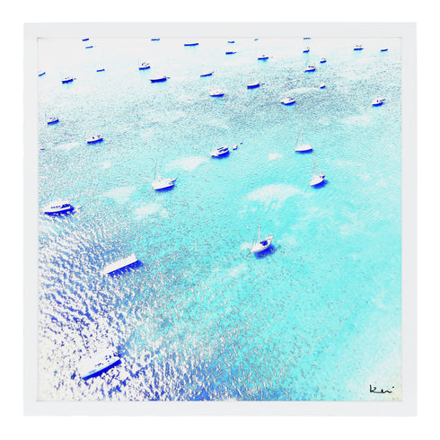 Anguilla, a photograph taken by Kerri from a tiny plane en route from St. Martin to the island.