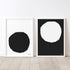 Yang Vertical black white art print by Kerri Rosenthal - Unique artwork for living room wall decor