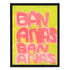 Unique Bananas Art Print Wall Word Art Framed Artwork - original artwork for living room, bedroom by Kerri Rosenthal