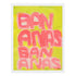 Unique Bananas Art Print Wall Word Art Framed Artwork - original artwork for living room, bedroom by Kerri Rosenthal