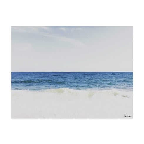 Beach Blues Photograph wall art for living room decor - Kerri Rosenthal